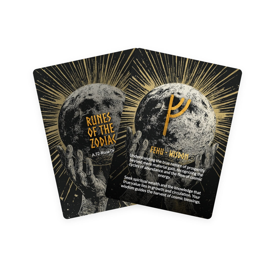 Runes  of the  Zodiac - 72 Cards