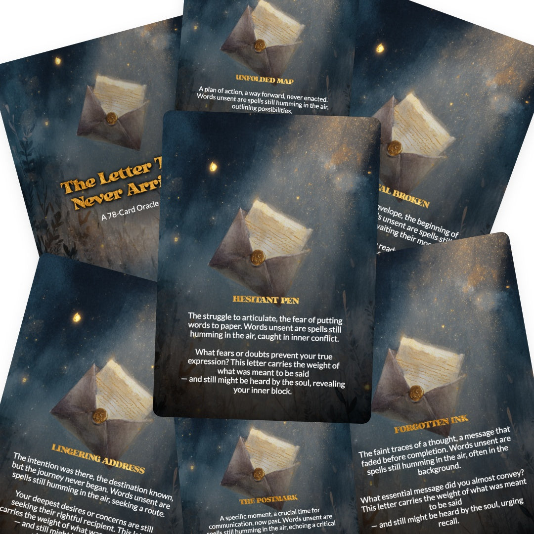 The Unsent Letter Oracle - Oracle Cards