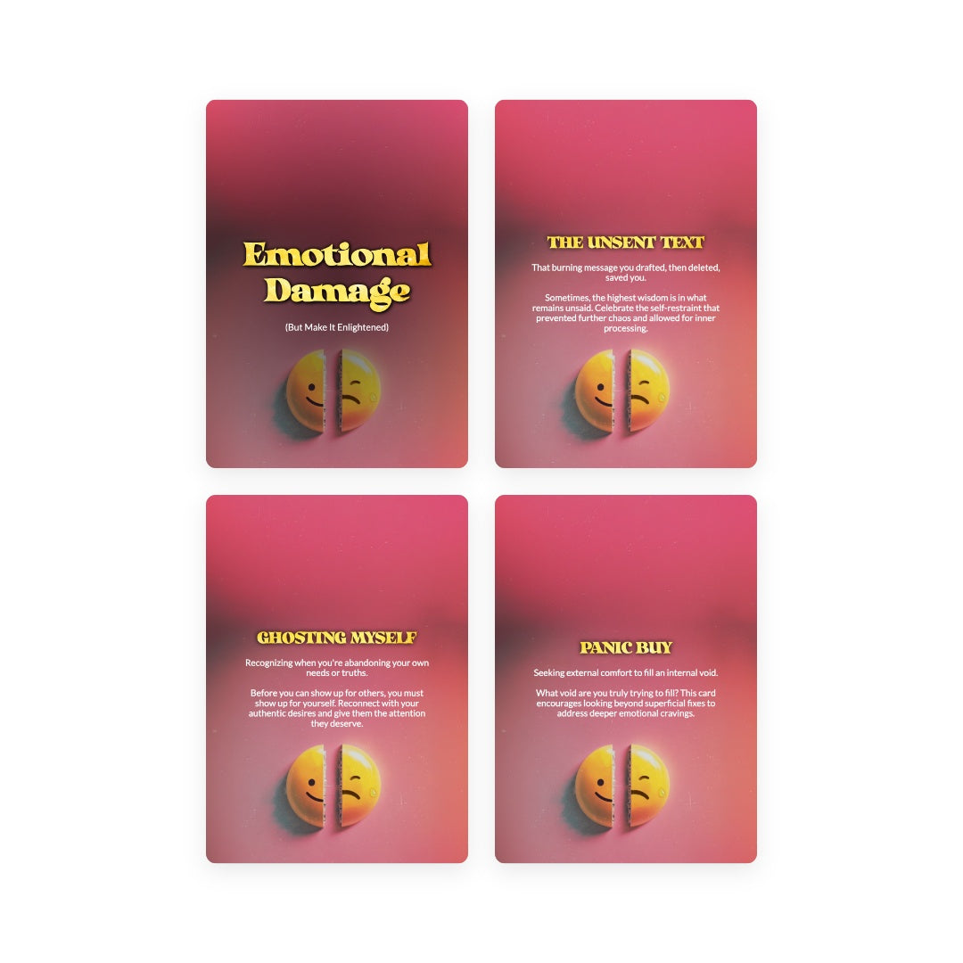 Emotional Damage - But Make it Enlightened - 78 Oracle Cards