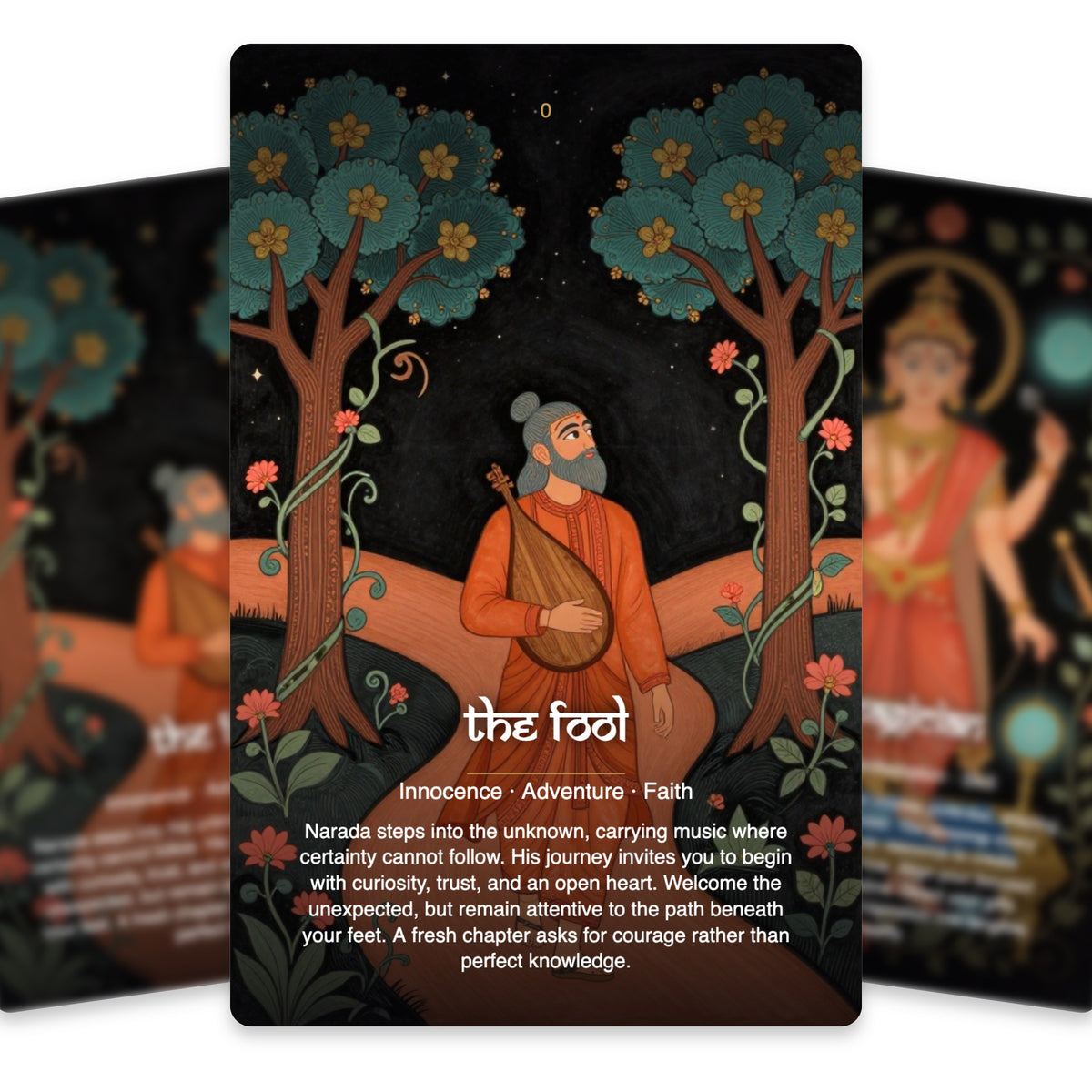 Purana Legends Tarot — arrangement 5