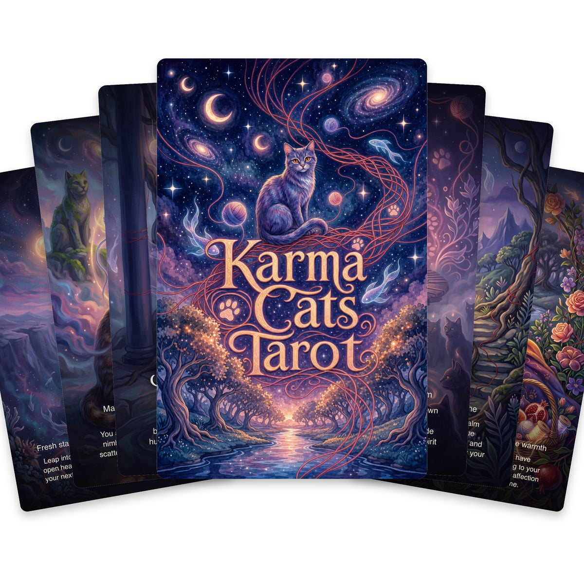 Karma Cats Tarot - 22 Card Major Arcana deck — arrangement 1
