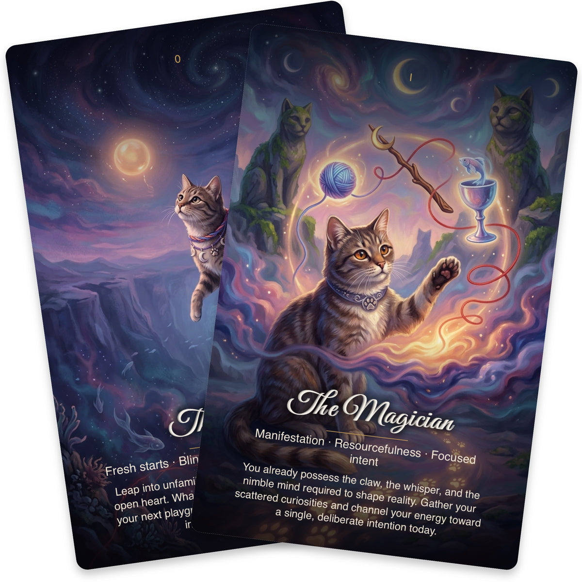 Karma Cats Tarot - 22 Card Major Arcana deck — arrangement 10