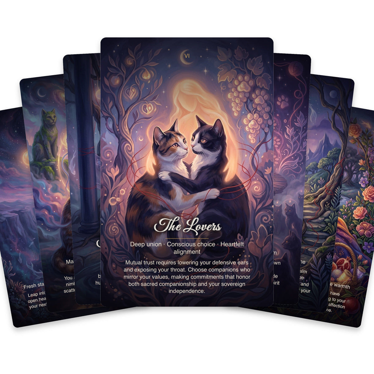 Karma Cats Tarot - 22 Card Major Arcana deck — arrangement 2