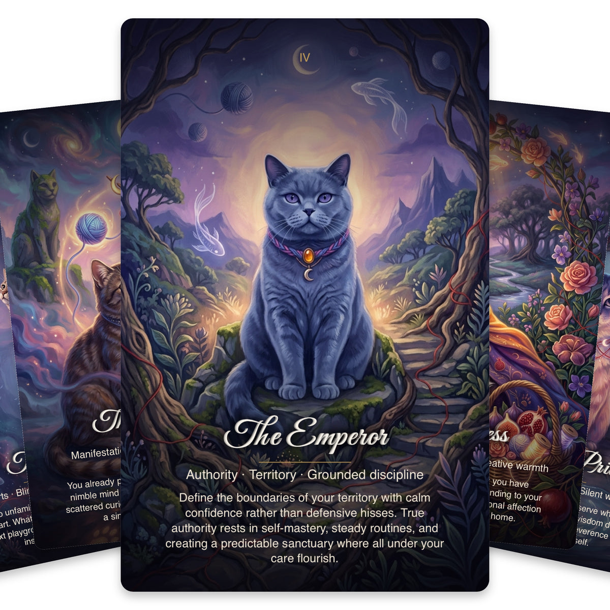 Karma Cats Tarot - 22 Card Major Arcana deck — arrangement 3