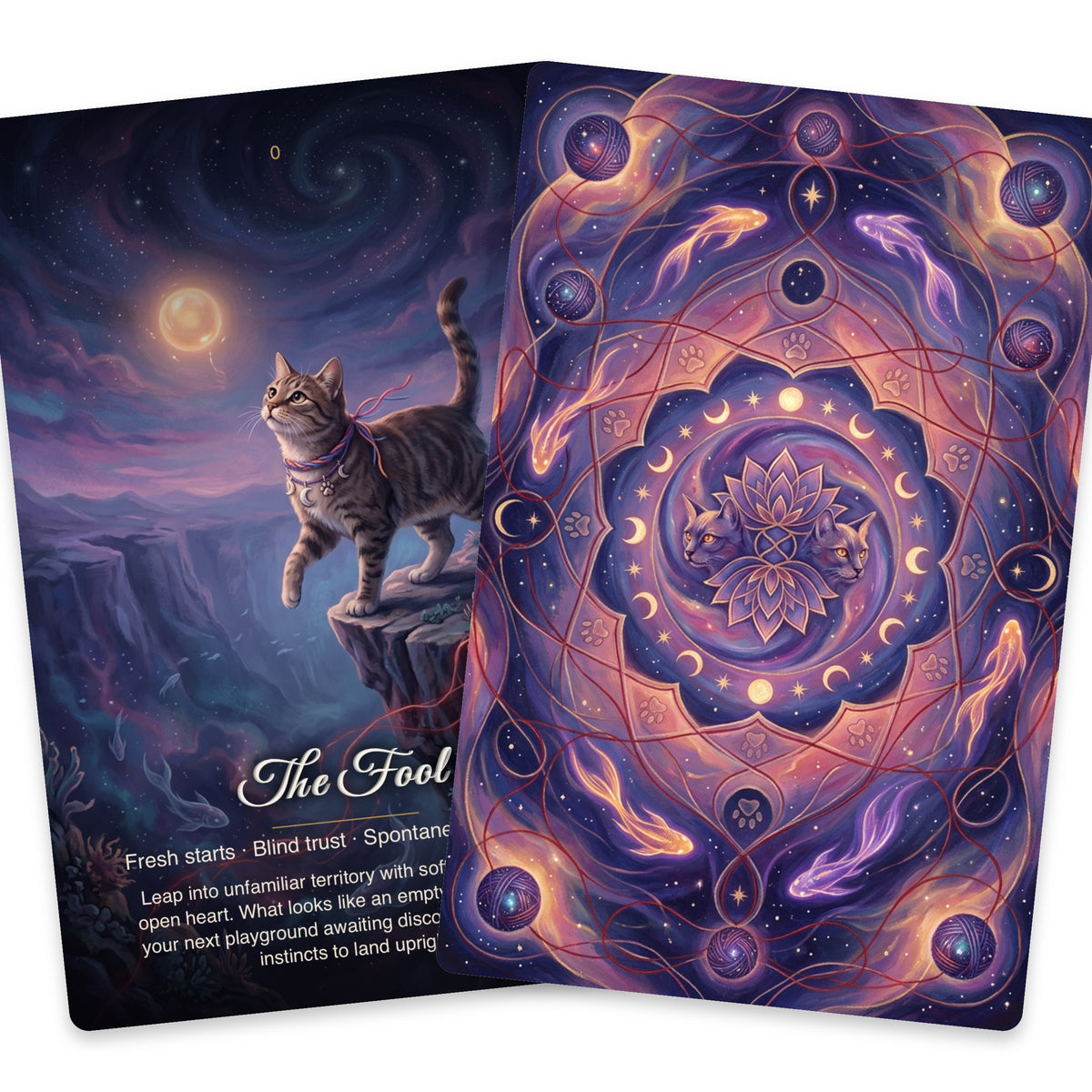 Karma Cats Tarot - 22 Card Major Arcana deck — arrangement 7