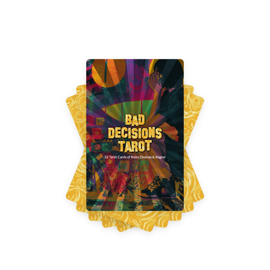 Bad Decisions Tarot - 22 Tarot Cards of Risky Choices & Regret