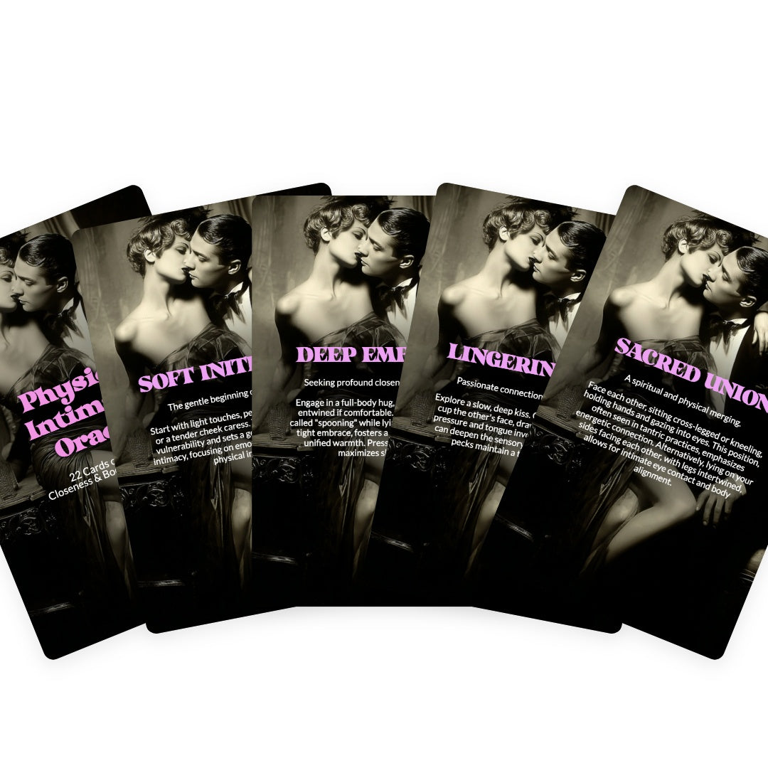 Physical Intimacy Oracle - 22 Cards of Touch, Closeness & Body Connection