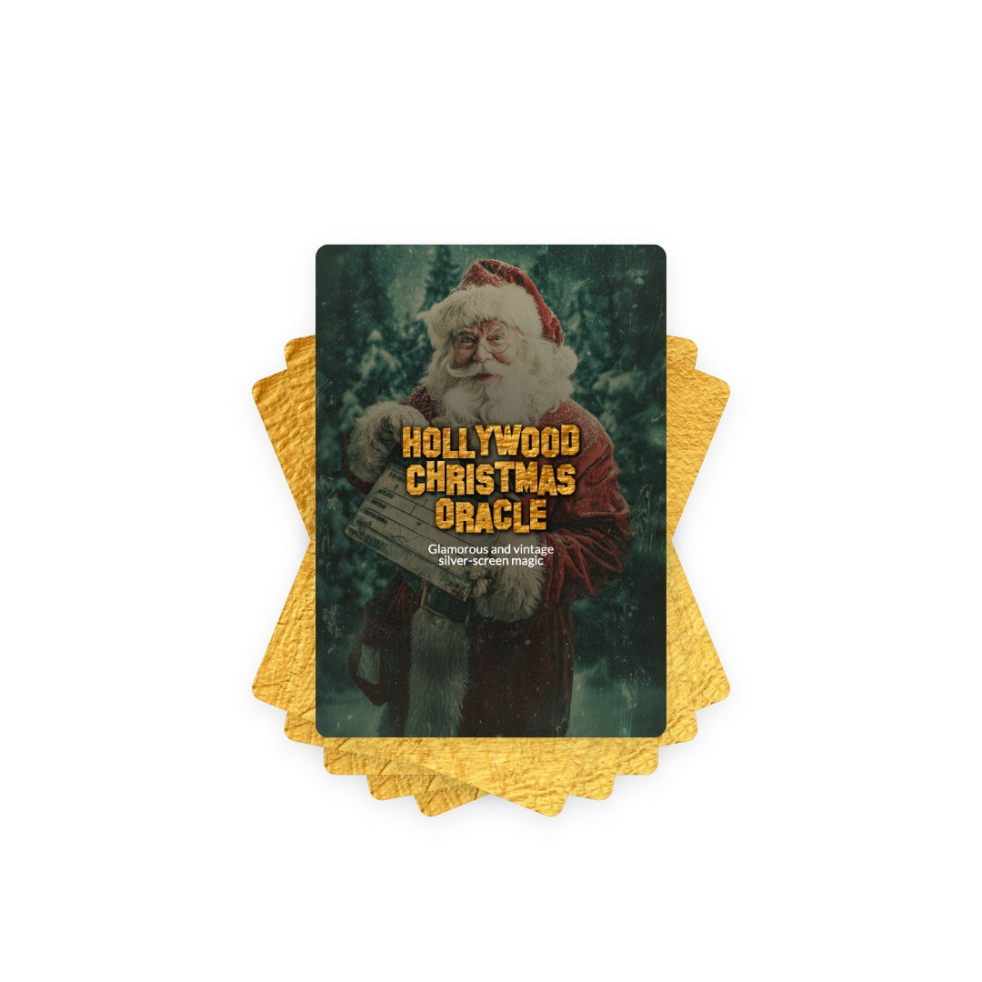 Hollywood Christmas Oracle - Glamorous and vintage silver-screen magic - 78 Cards