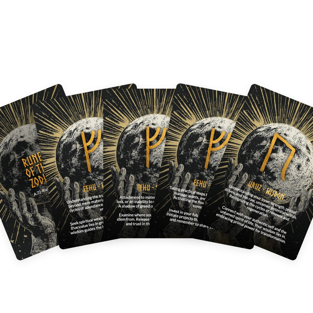 Runes  of the  Zodiac - 72 Cards