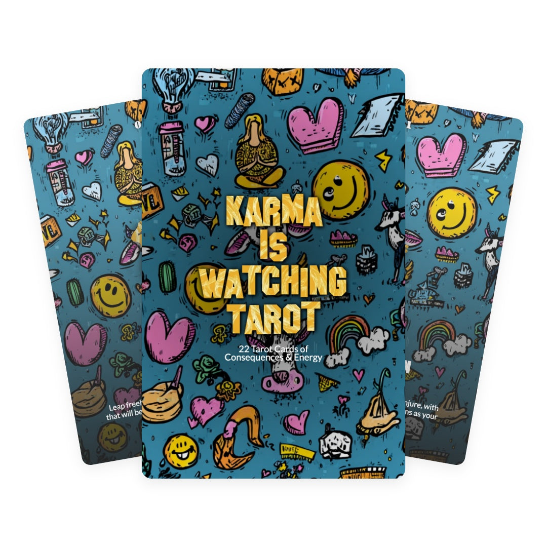 Karma Is Watching Tarot - 22 Tarot Cards of Consequences & Energy