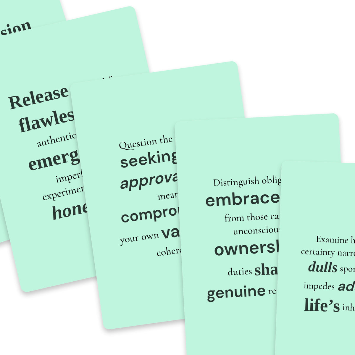 78 Things to Let Go Oracle — arrangement 8