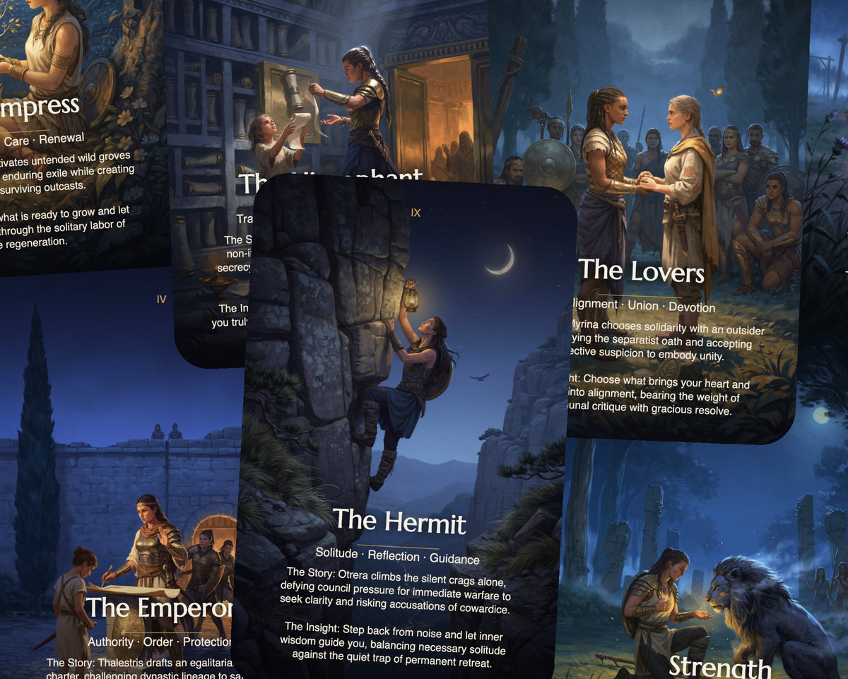 Rebel Amazons Tarot — arrangement 2