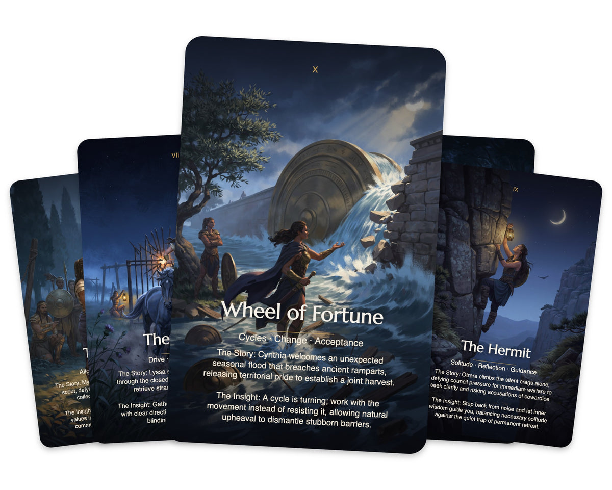 Rebel Amazons Tarot — arrangement 3