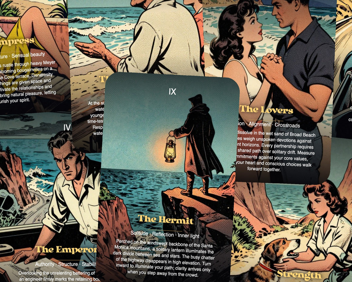 The Tarot of Malibu — arrangement 6