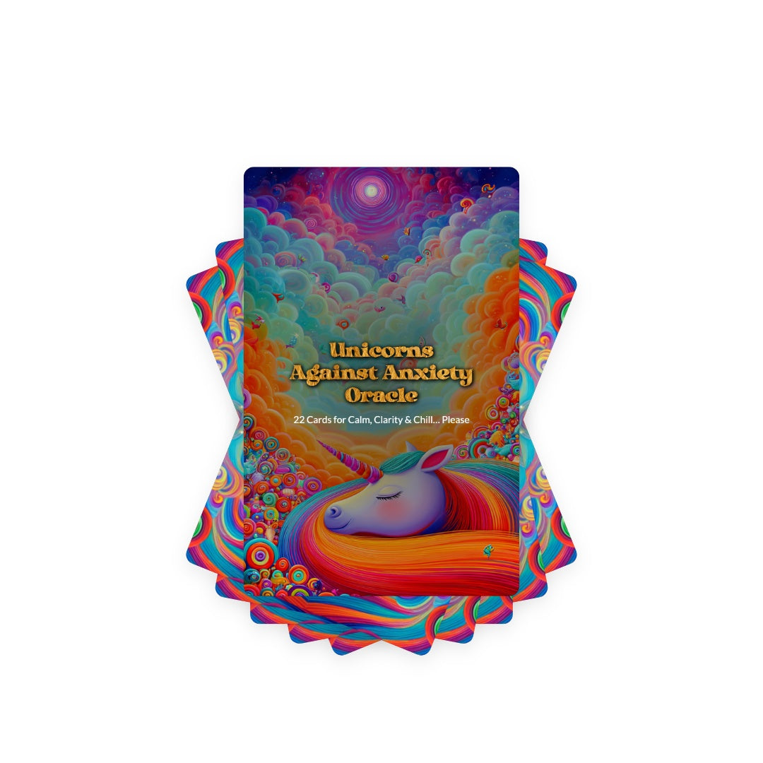Unicorns Against Anxiety Oracle - 22 Cards for Calm, Clarity & Chill… Please