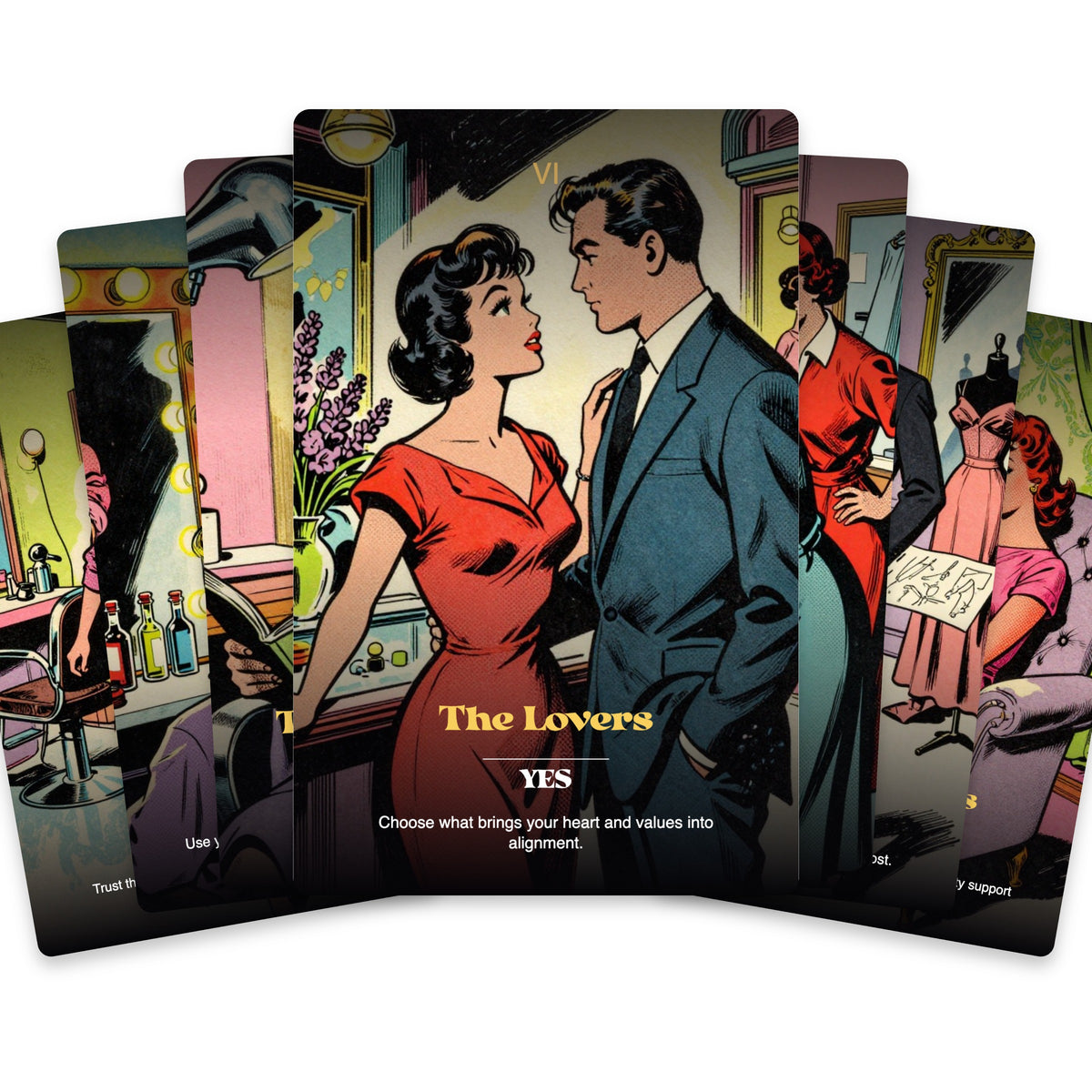 Looking Fabulous Tarot — arrangement 2