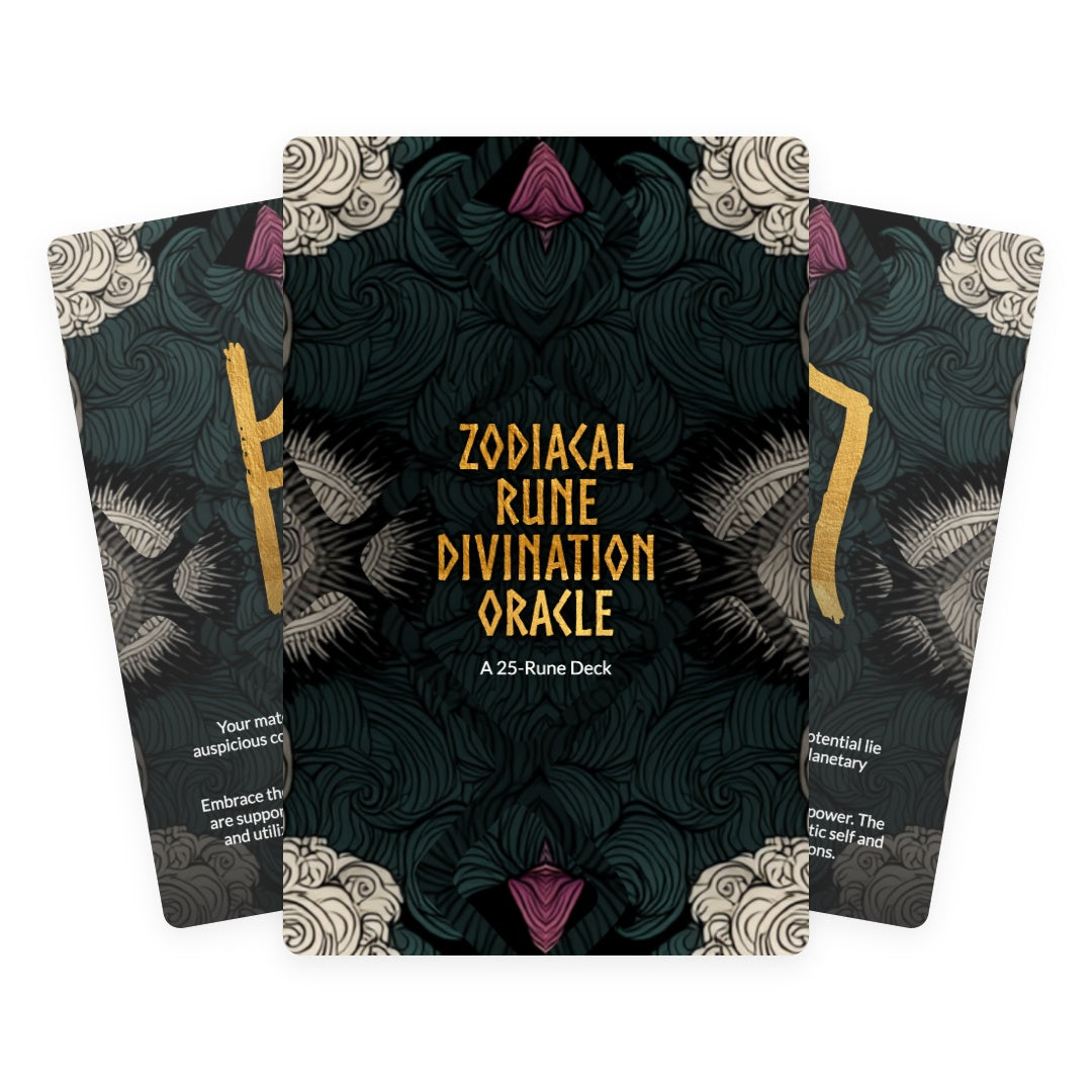 Zodiacal Rune Divination Deck