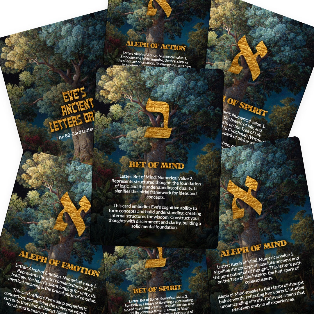 Eve's Ancient Letters Oracle - 88 Cards Deck