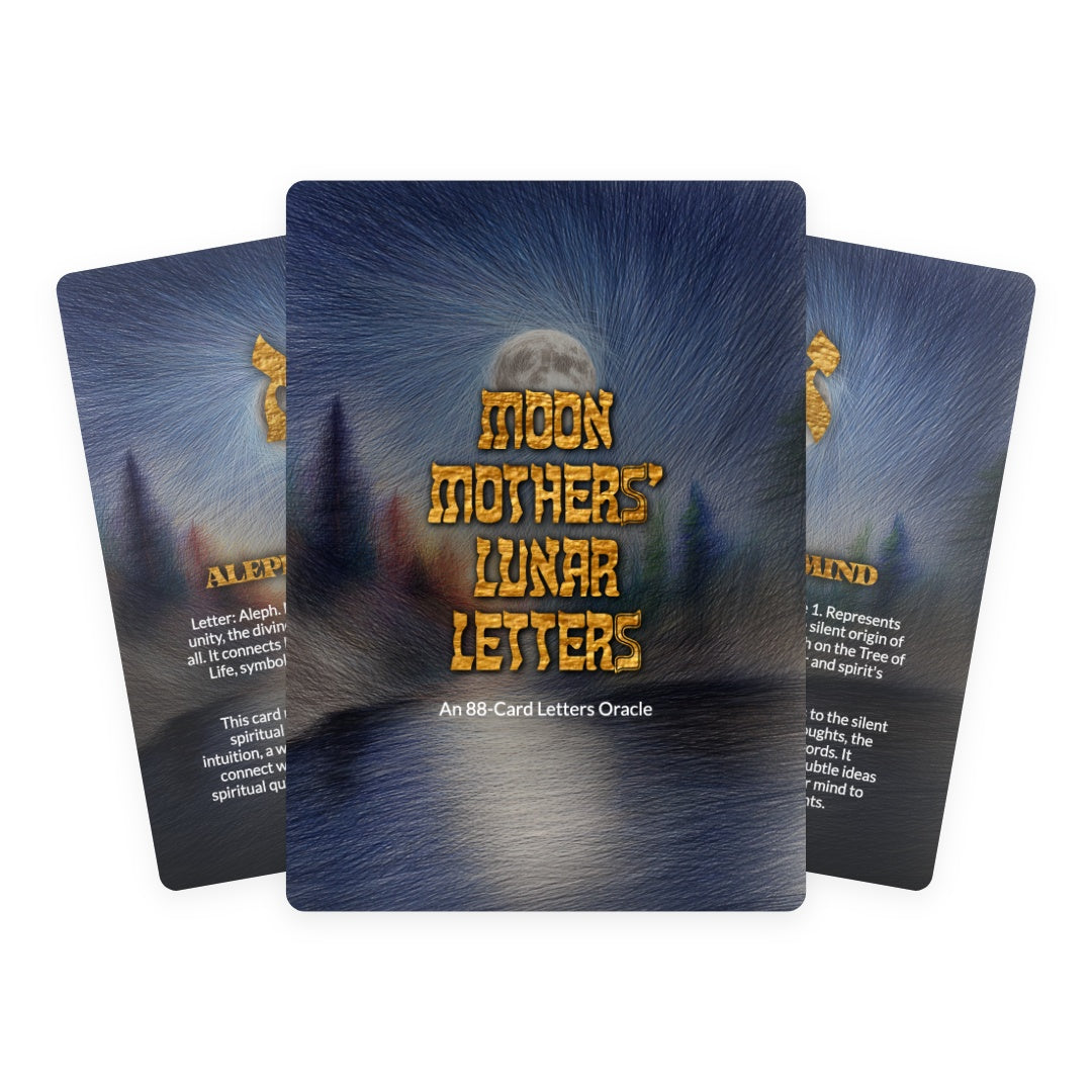 Moon Mothers' Lunar Letters - 88 Cards Deck