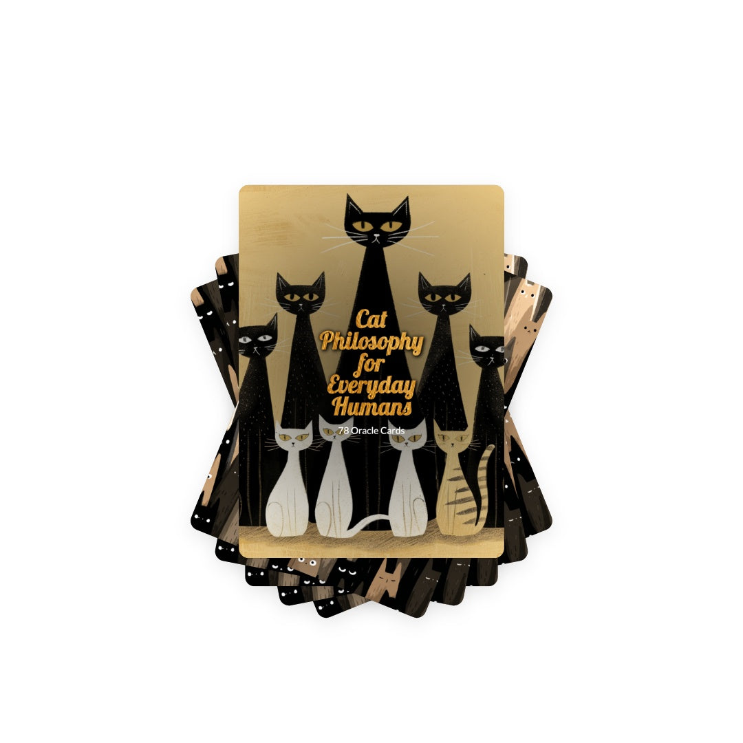 Cat Philosophy for Everyday Humans - 78 Oracle Cards