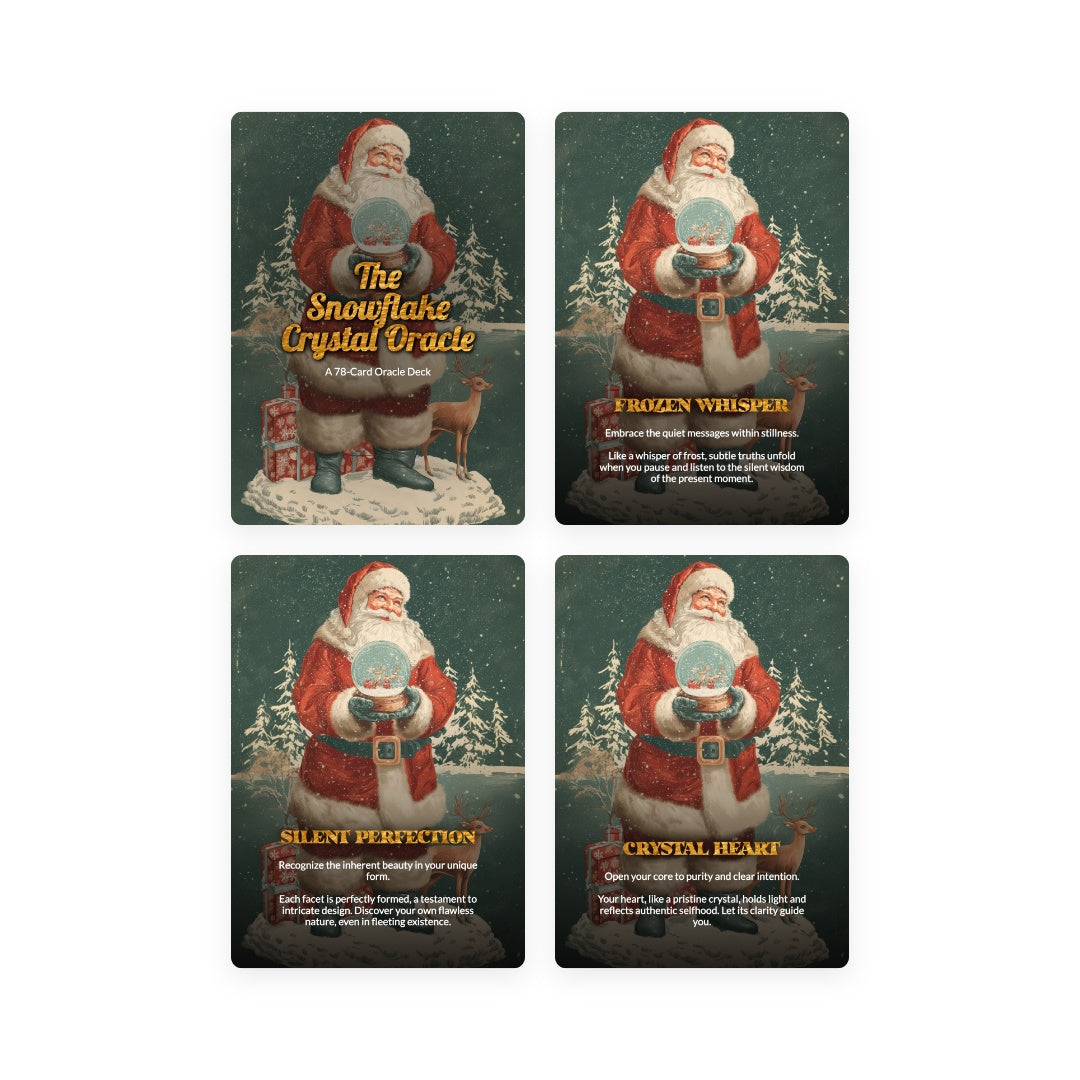 The Snowflake Crystal Oracle Deck - 78 Cards