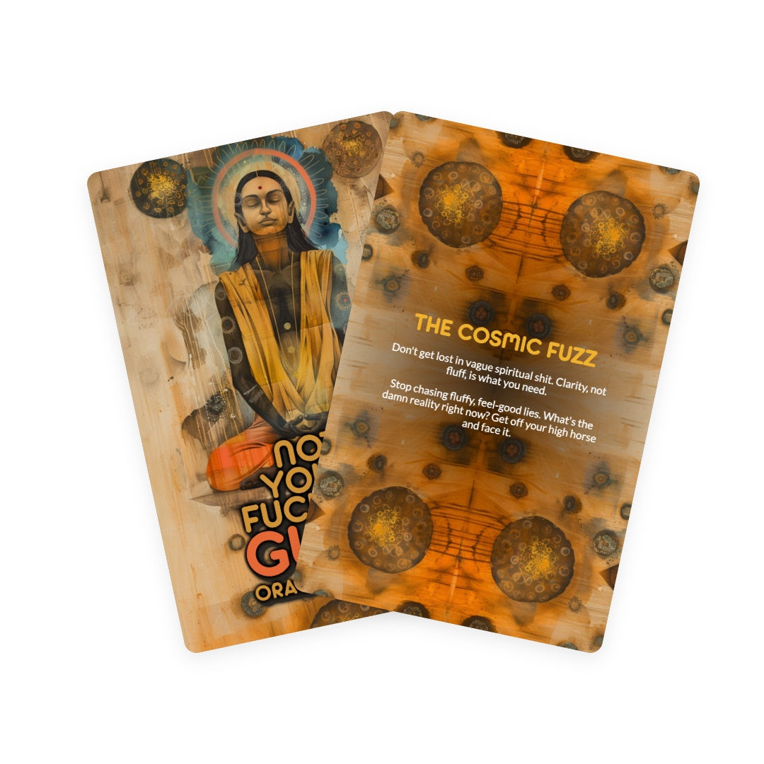 Not Your Fucking Guru Oracle - 22 Cards - No robes. No rules. Just truth