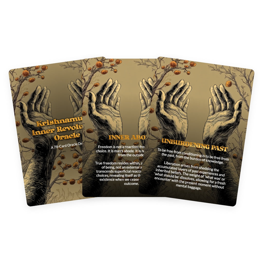 Krishnamurti - Inner Revolution Oracle - 78 Cards