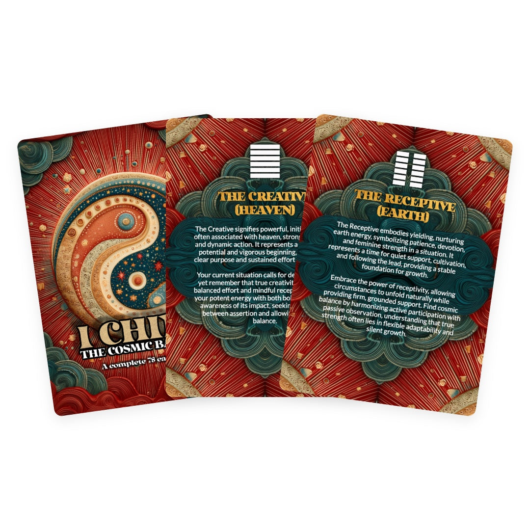 I Ching The Cosmic Balance - A complete 78 cards set