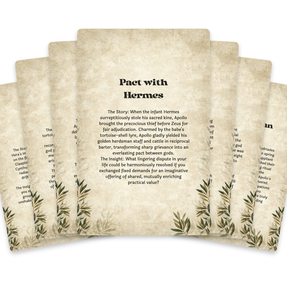 The Oracle of Apollo – Greek God of Music and Prophecy Oracle Cards, 22-Card Mythology Deck — arrangement 2