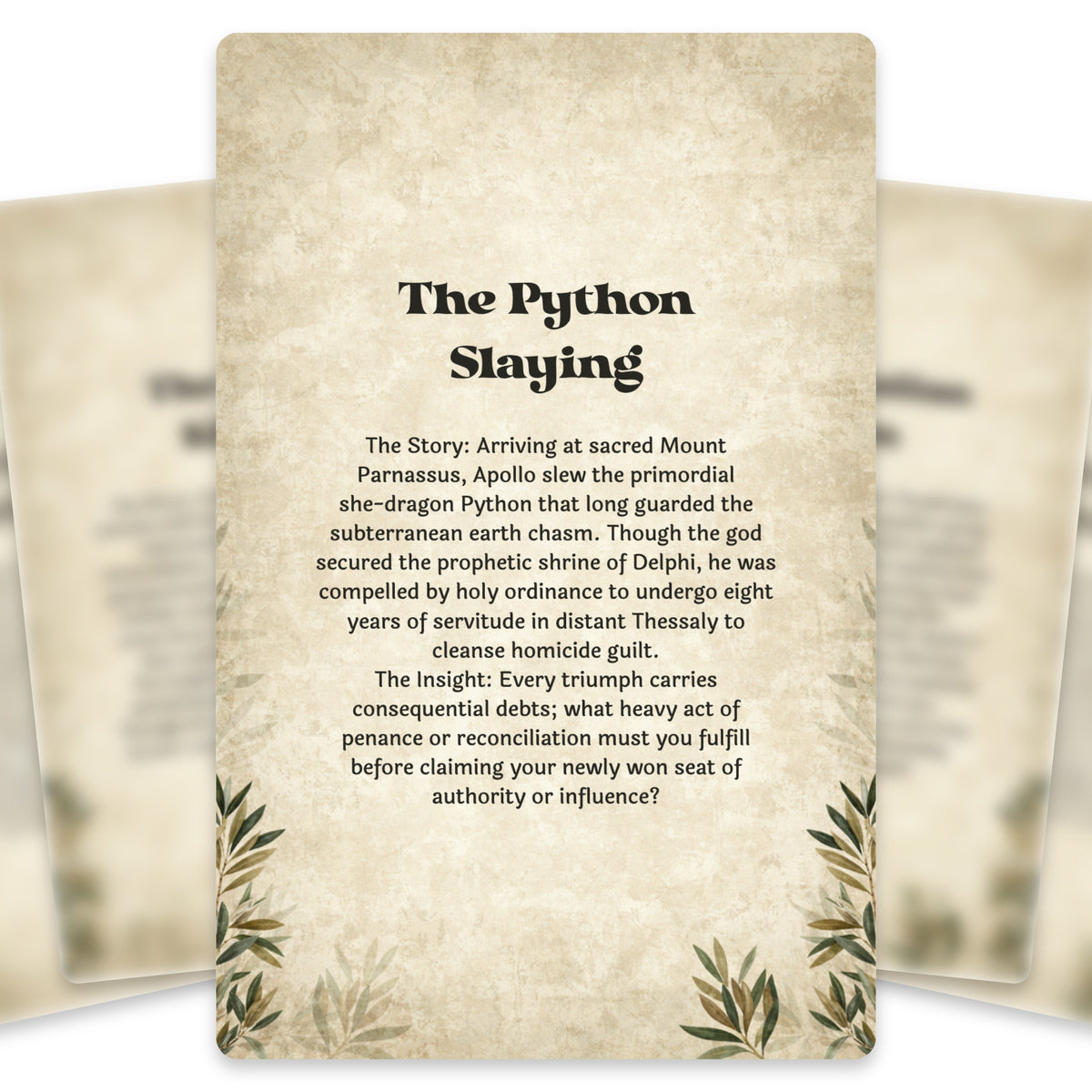 The Oracle of Apollo – Greek God of Music and Prophecy Oracle Cards, 22-Card Mythology Deck — arrangement 3