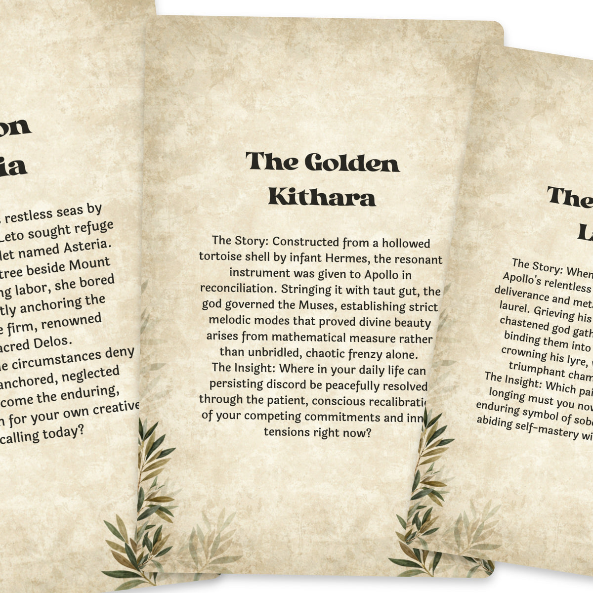 The Oracle of Apollo – Greek God of Music and Prophecy Oracle Cards, 22-Card Mythology Deck — arrangement 4