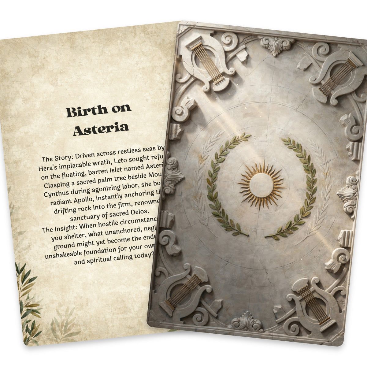 The Oracle of Apollo – Greek God of Music and Prophecy Oracle Cards, 22-Card Mythology Deck — arrangement 7