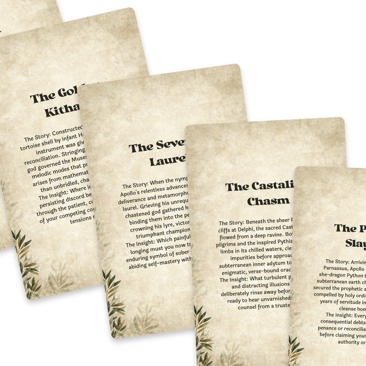 The Oracle of Apollo – Greek God of Music and Prophecy Oracle Cards, 22-Card Mythology Deck — arrangement 8