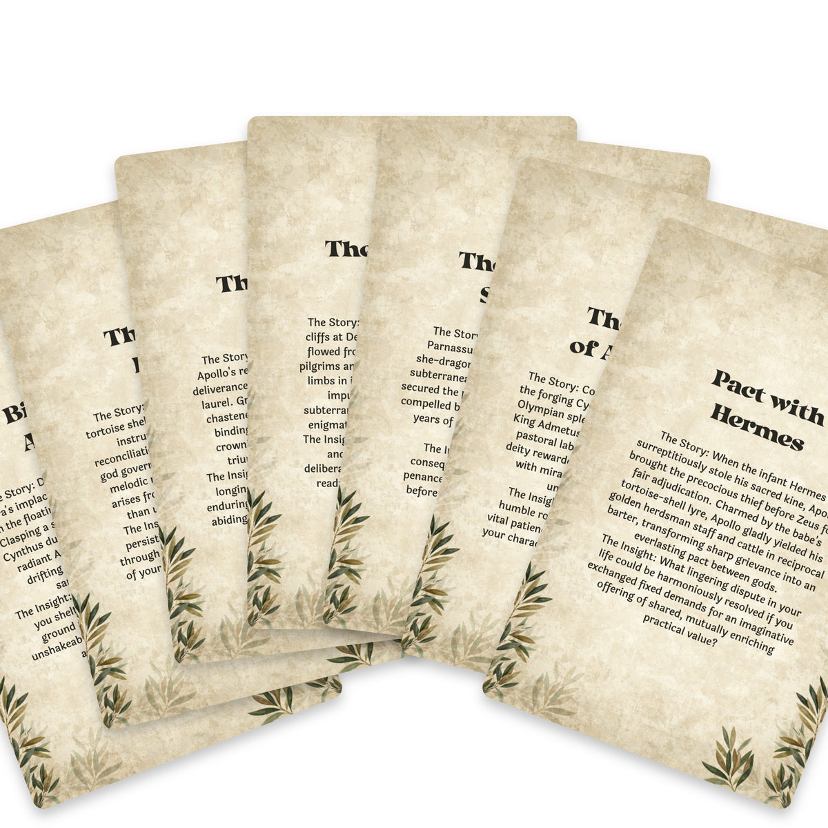 The Oracle of Apollo – Greek God of Music and Prophecy Oracle Cards, 22-Card Mythology Deck — arrangement 9