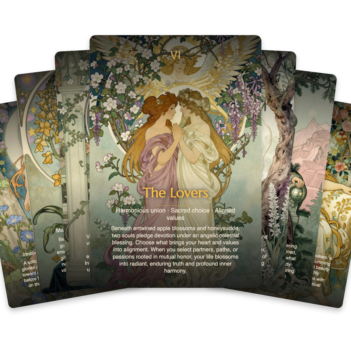 The Ethereal Garden Tarot - 78 Cards — arrangement 3