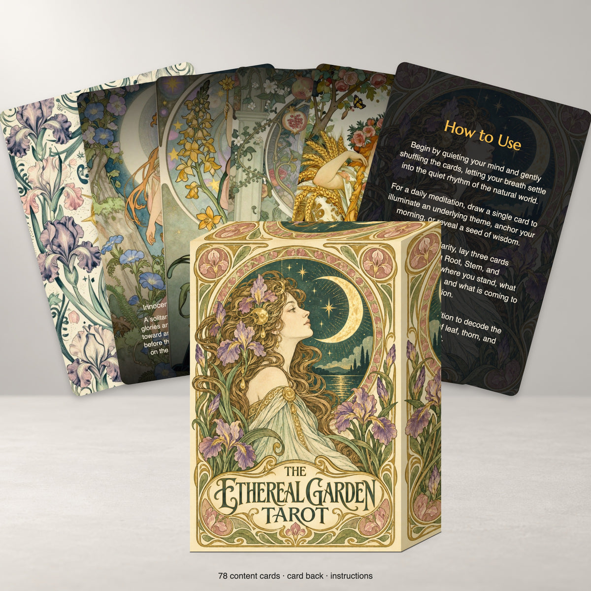 The Ethereal Garden Tarot - 78 Cards — arrangement 4