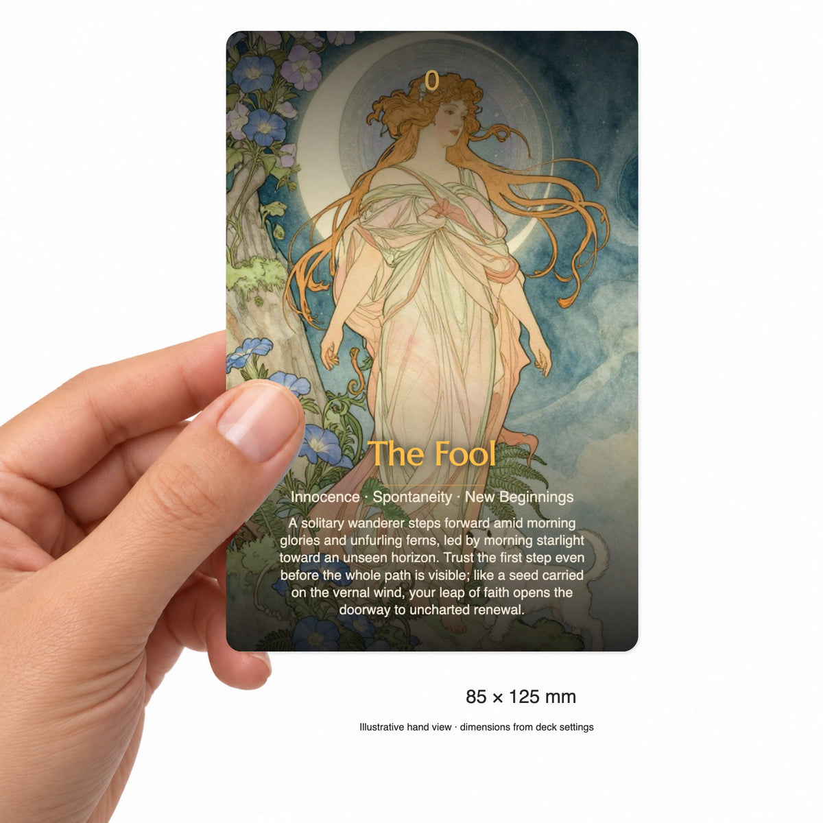 The Ethereal Garden Tarot - 78 Cards — arrangement 5