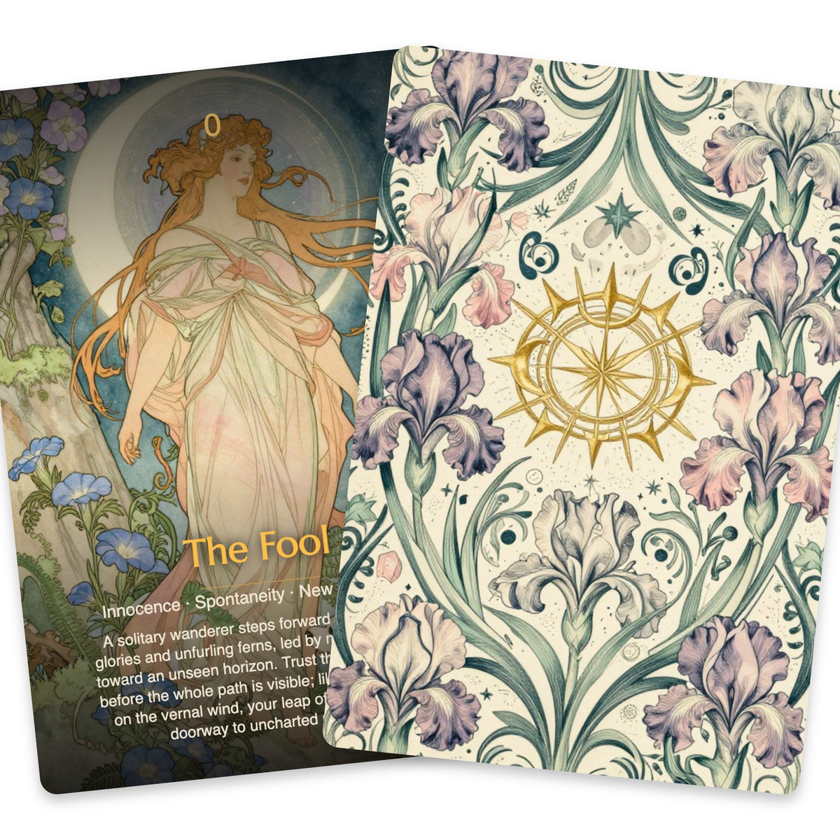 The Ethereal Garden Tarot - 78 Cards — arrangement 7