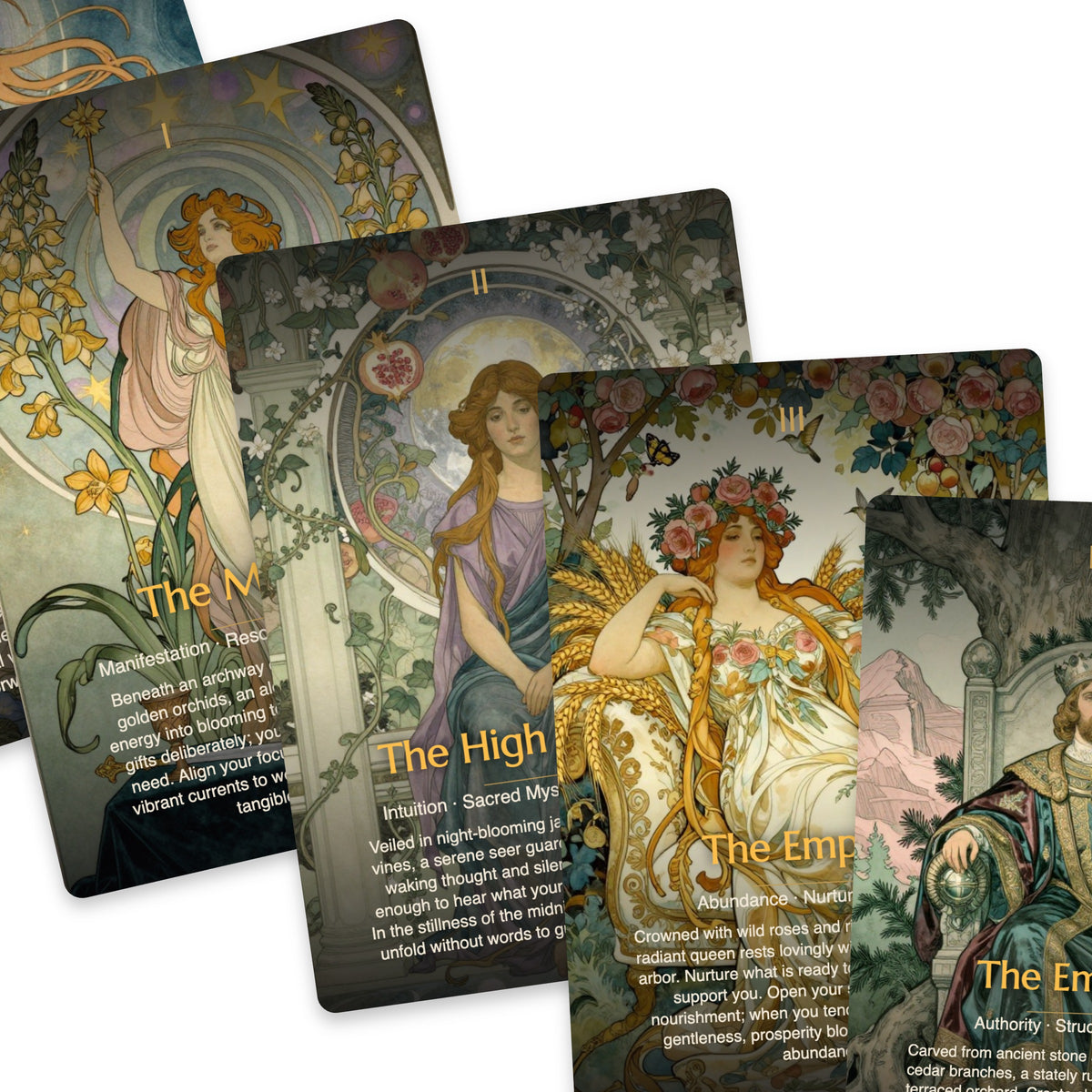 The Ethereal Garden Tarot - 78 Cards — arrangement 8