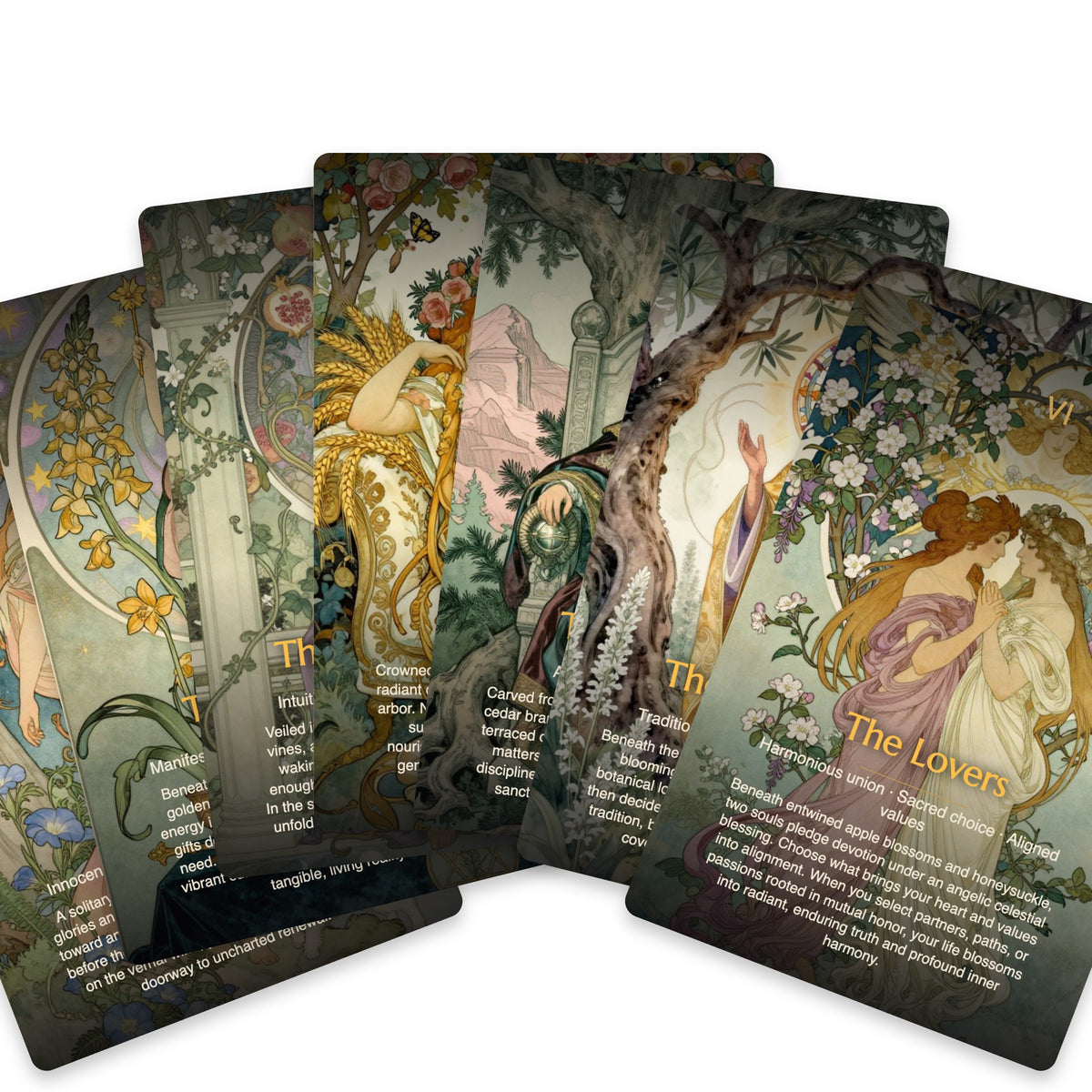The Ethereal Garden Tarot - 78 Cards — arrangement 9