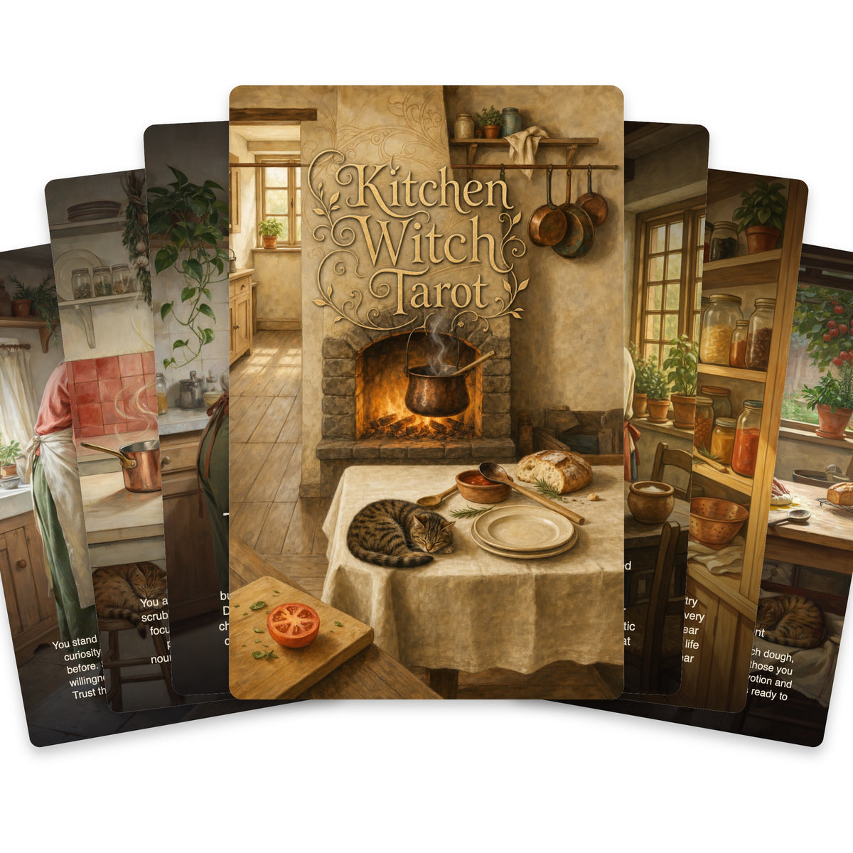 Kitchen Witch Tarot — arrangement 1