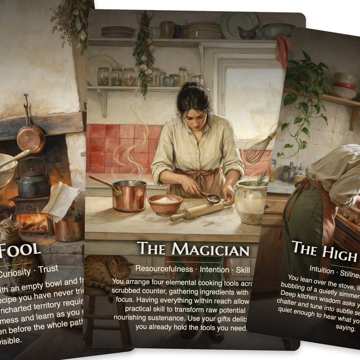 Kitchen Witch Tarot — arrangement 4