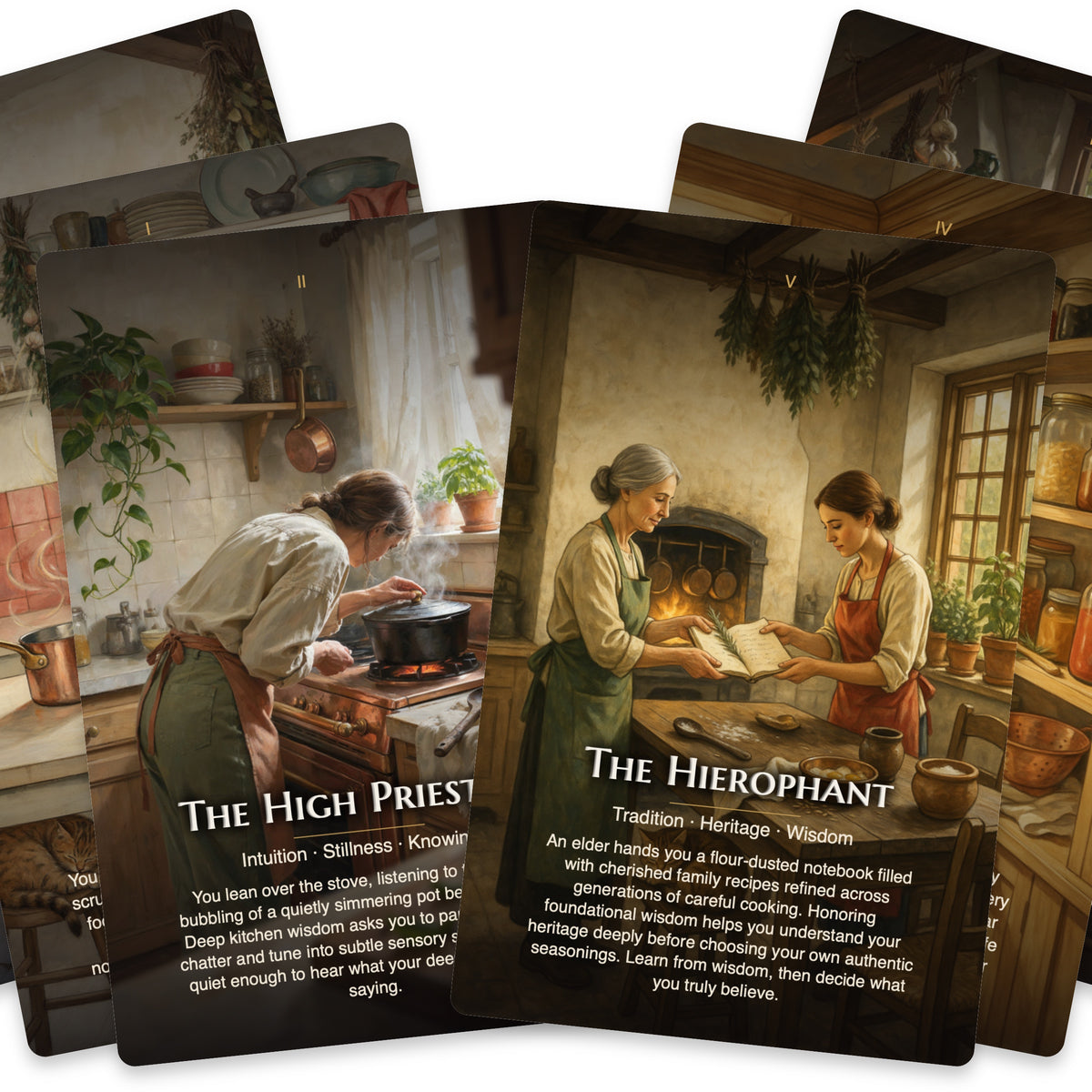Kitchen Witch Tarot — arrangement 6