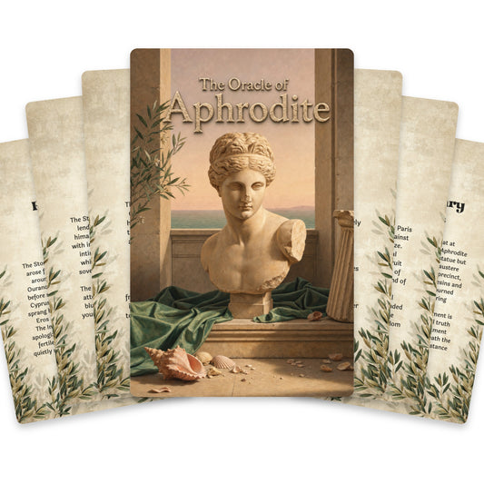 The Oracle of Aphrodite – Greek Goddess of Love Oracle Cards, 22-Card Mythology Deck — arrangement 1