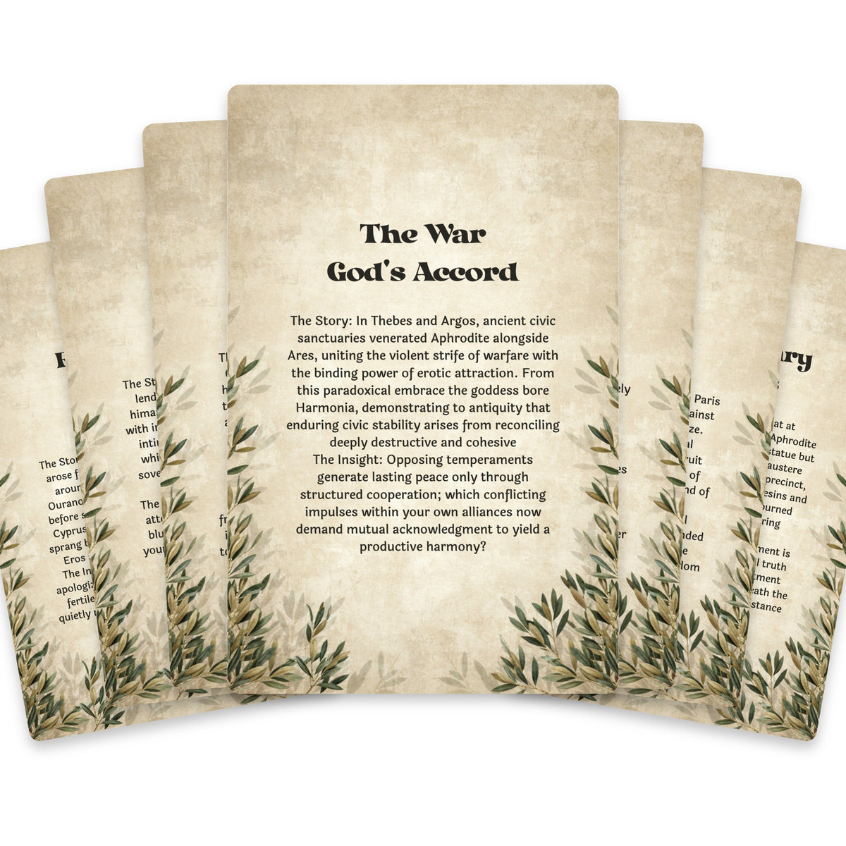 The Oracle of Aphrodite – Greek Goddess of Love Oracle Cards, 22-Card Mythology Deck — arrangement 2