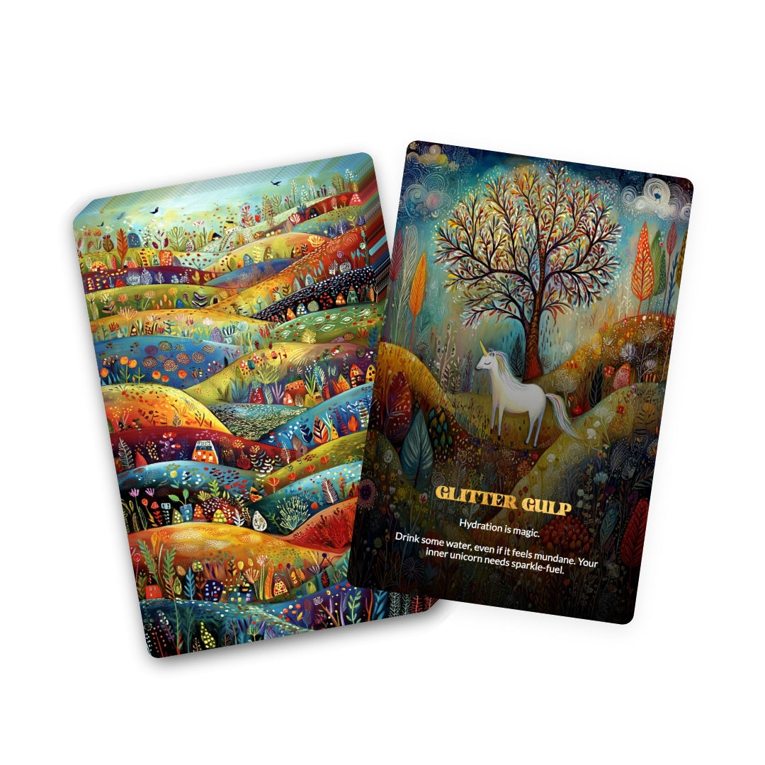 Unicorns Against Depression Oracle - 22 Cards of Glitter, Hope & Tiny Emotional Victories