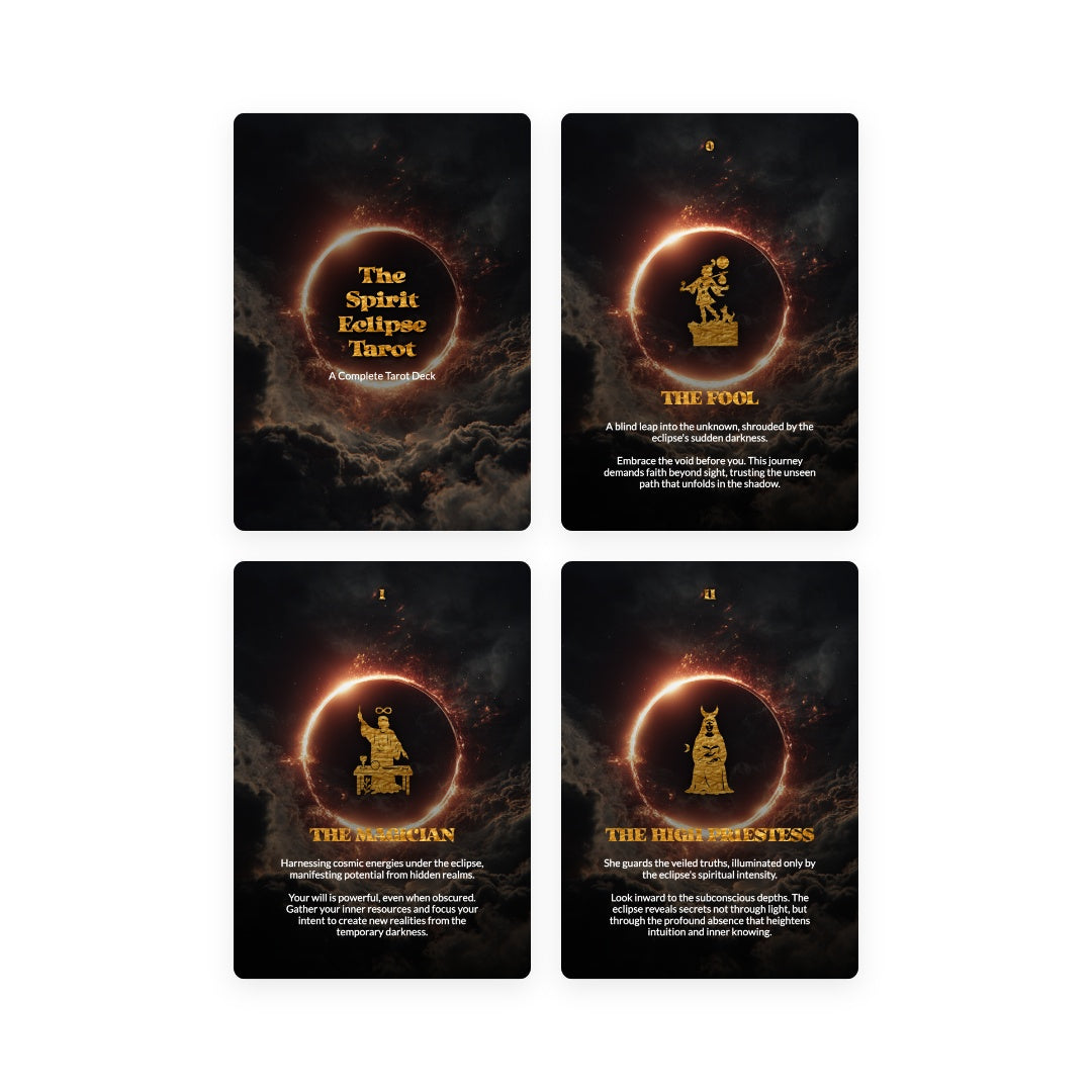 The Spirit Eclipse Tarot - 78 Cards