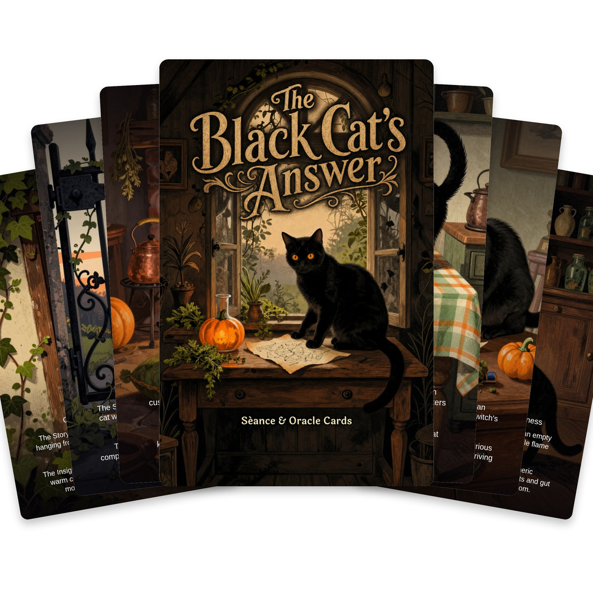 The Black Cat’s Answer - 24 Séance & Oracle Cards — arrangement 2