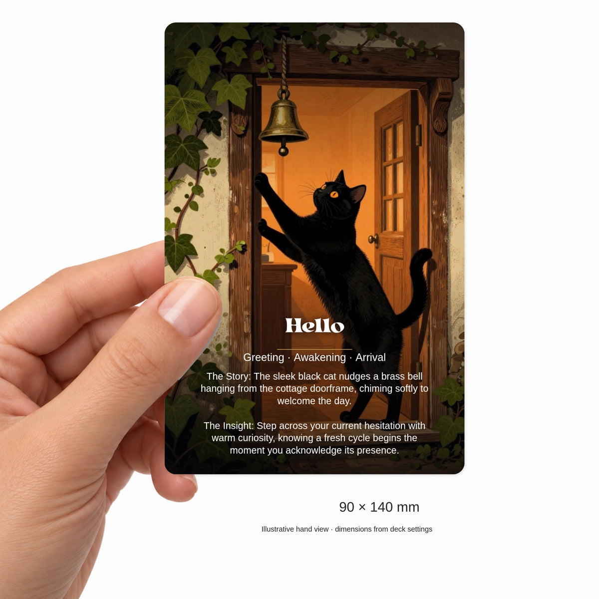 The Black Cat’s Answer - 24 Séance & Oracle Cards — arrangement 5