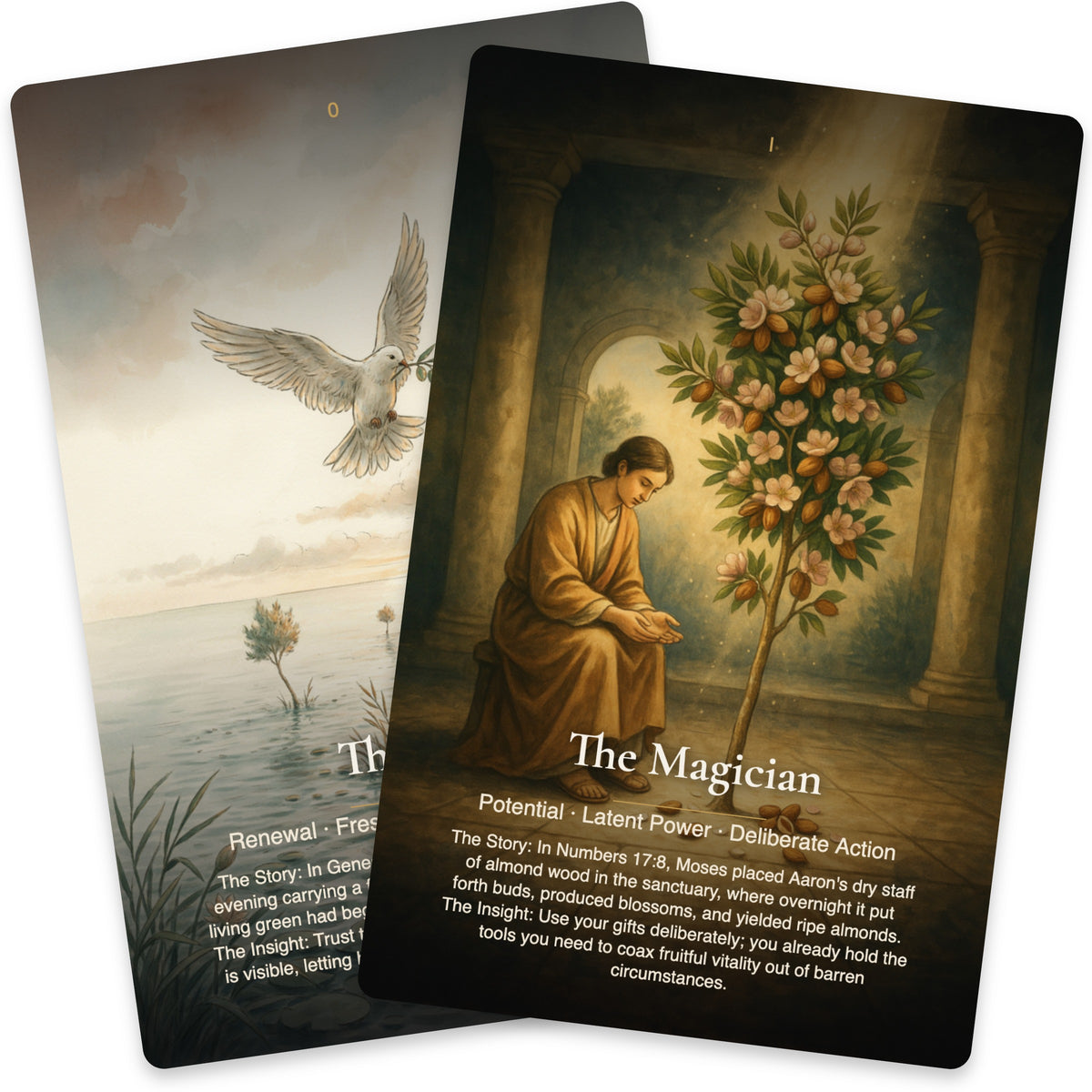 Trees & Plants of the Bible Tarot — arrangement 10